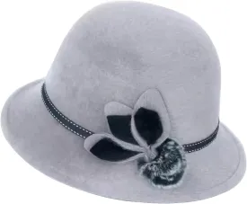 Autumn and Winter Bowler Hat Women's Bowler Hat Women's Vintage Bowler Hat Jazz Felt Cap Wedding Wool Salon