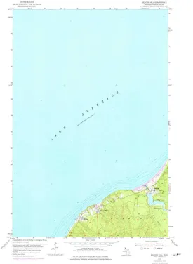 Beacon Hill MI topo map, 1:24000 Scale, 7.5 X 7.5 Minute, Historical, 1954, Updated 1976, 27 x 22 in