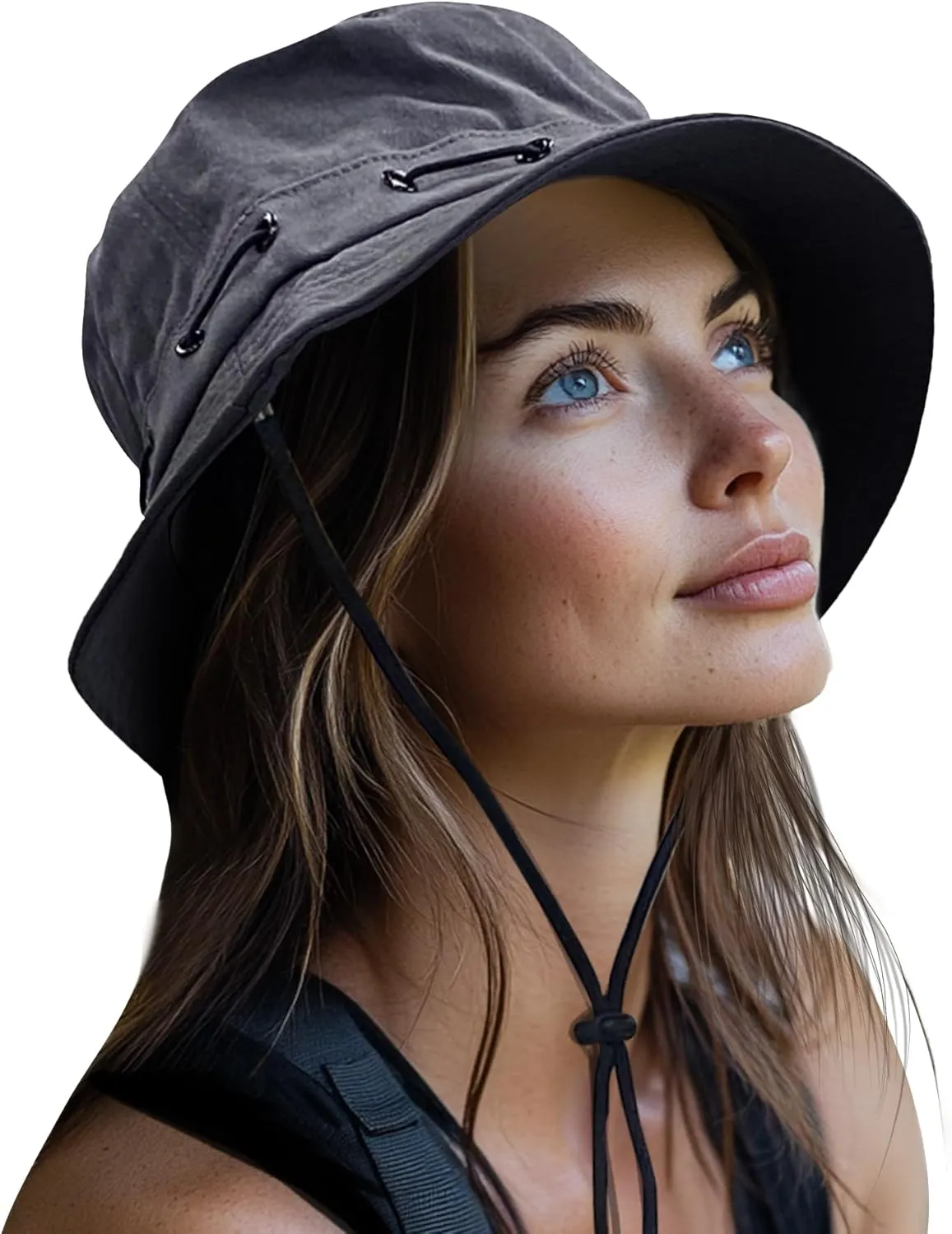 Clakllie Sun Hats for Women Men UV Protection Boonie Hats Summer Safari Jungle Hat Fishing Beach Hats UPF 50  Camping Hats