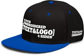 Custom Hat/Cap, Embroidery Personalized Text & LogoSnapback Baseball Trucker Hat