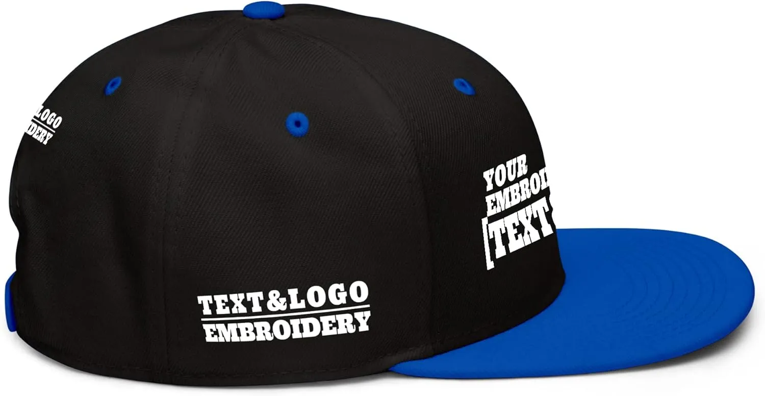 Custom Hat/Cap, Embroidery Personalized Text & LogoSnapback Baseball Trucker Hat
