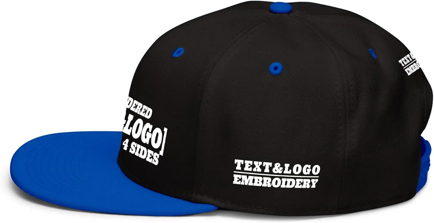 Custom Hat/Cap, Embroidery Personalized Text & LogoSnapback Baseball Trucker Hat