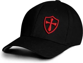 Dion Wear Crusader Baseball Cap for Men, Mid Profile Stretch Fitted