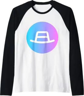 Fedora Hat Raglan Baseball Tee
