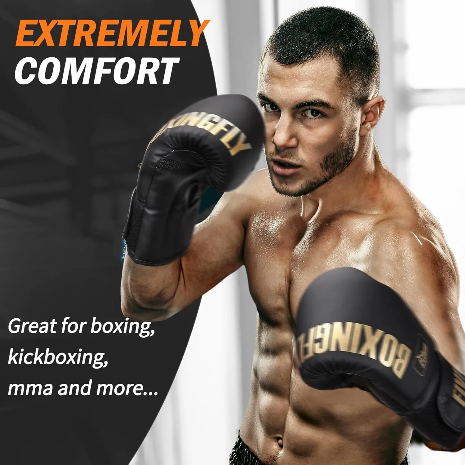 FIVING Boxing Gloves for Men and Women Suitable for Boxing Kickboxing Mixed Martial Arts Muay Thai MMA Heavy Bag Training