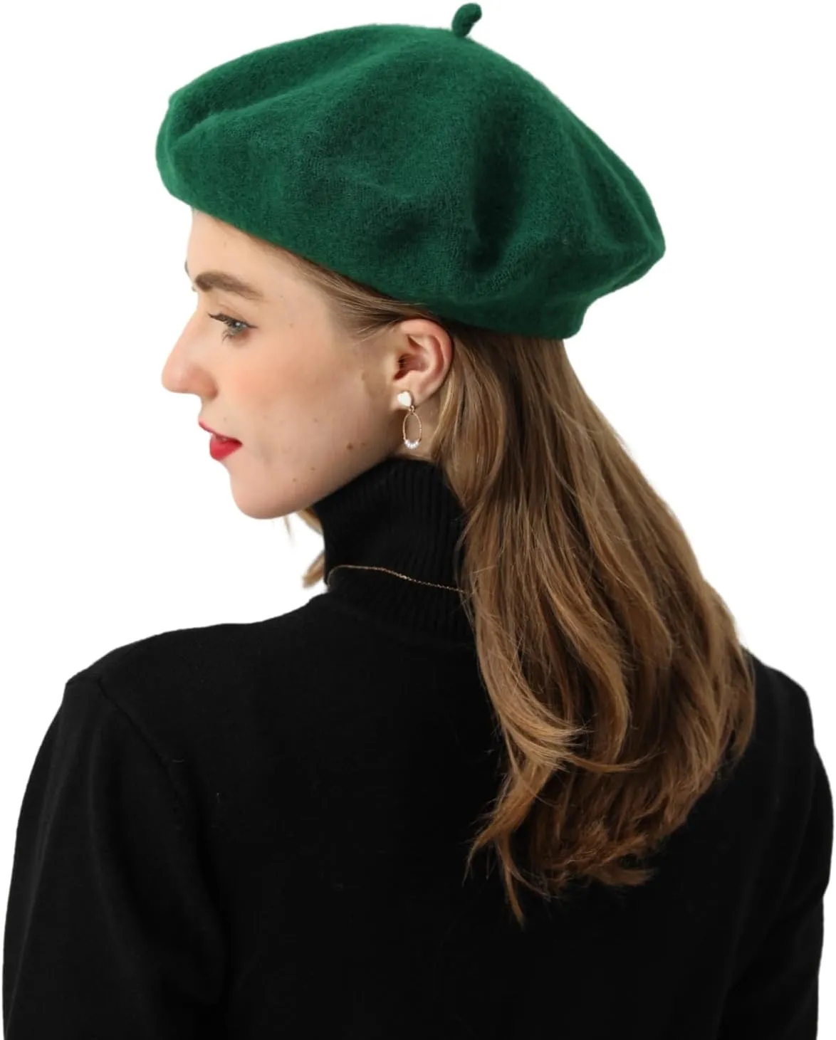 French Beret-Classic Wool Beret Solid Color Womens Beret Cap Hat