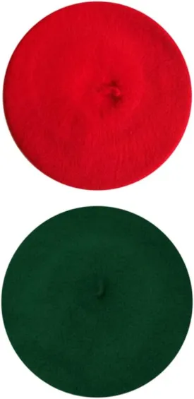 French Beret - Wool Solid Color Womens Beanie Cap Hat