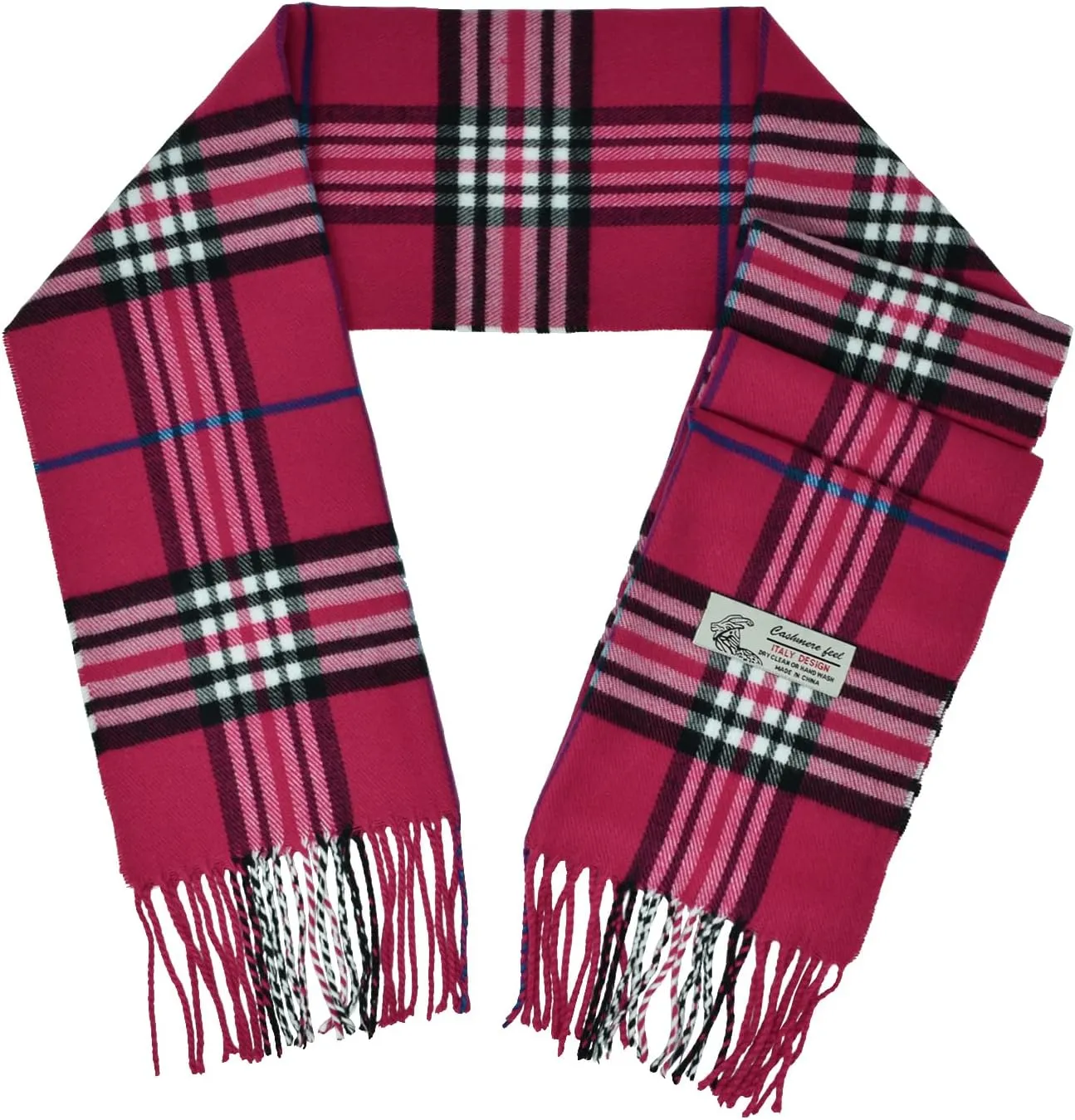 Glory Max Unisex Classic Tartan Plaid Winter Scarf Soft Cashmere Feel 72"x12"