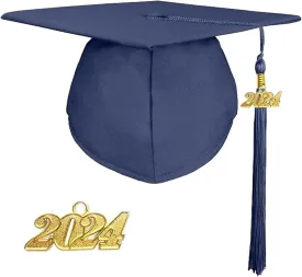 goprety Matte UNIS ex Graduation Cap with 13 Color Matched Tassel and 2025 Year Charm
