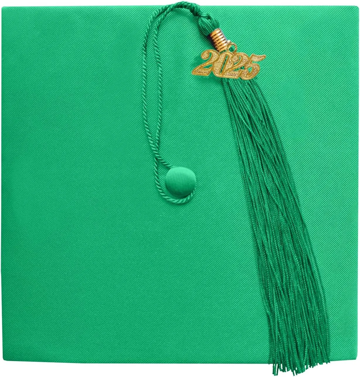 Happy Secret Shiny Graduation Cap Unisex with 2025 Tassel 2024 Year Charm for High School & Bachelor