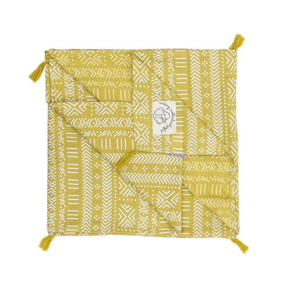 Harmony 2 Layer Muslin Nursing Scarf - Green