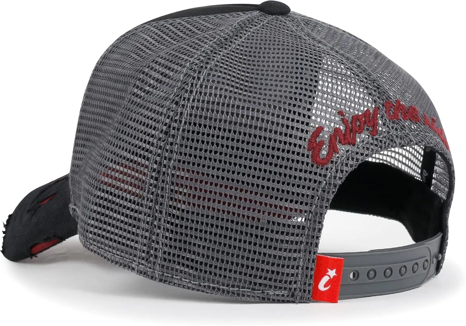 ililily Premium Road Trip Vintage Distressed Snapback Trucker Hat Baseball Cap