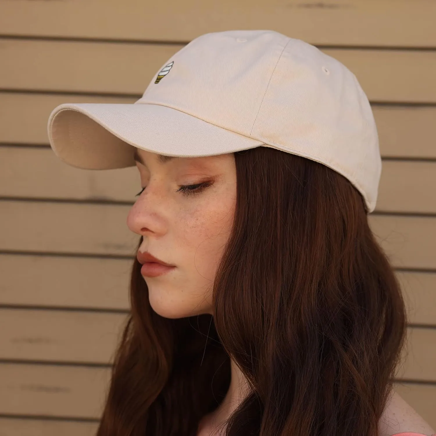 JPAK Ice Cream Cone Baseball Cap Embroidered Cotton Dad Hat - Cute