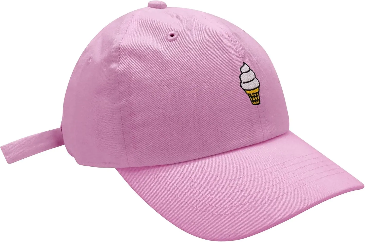 JPAK Ice Cream Cone Baseball Cap Embroidered Cotton Dad Hat - Cute