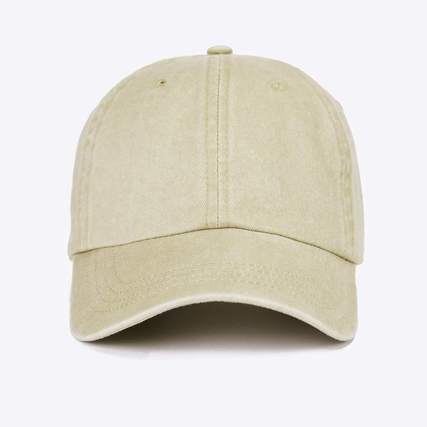 LANGZHEN Unisex Baseball Cap 100% Cotton Fits Men Women Washed Denim Adjustable Dad Hat
