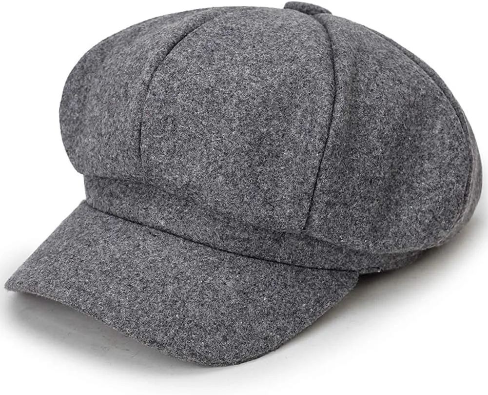 Magik Artist Vintage Newsboy Cabbie Peaked Beret Cap Warm Baker Boy Visor Hat Flat Cap