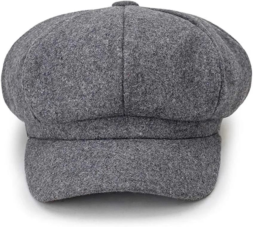 Magik Artist Vintage Newsboy Cabbie Peaked Beret Cap Warm Baker Boy Visor Hat Flat Cap