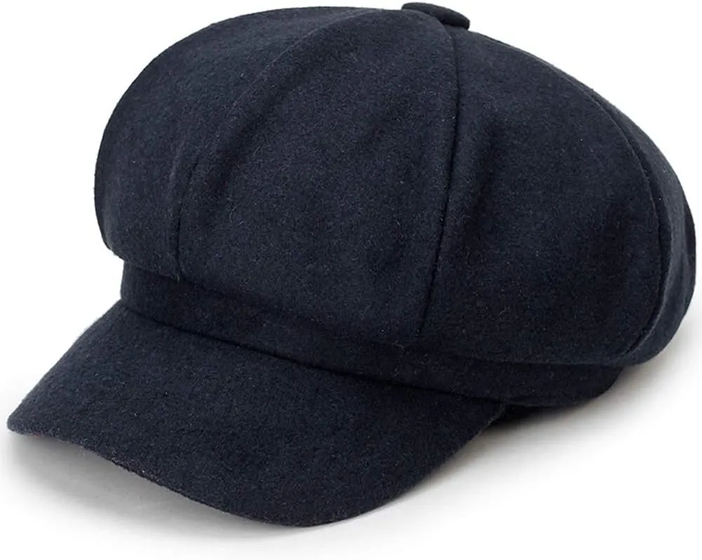 Magik Artist Vintage Newsboy Cabbie Peaked Beret Cap Warm Baker Boy Visor Hat Flat Cap