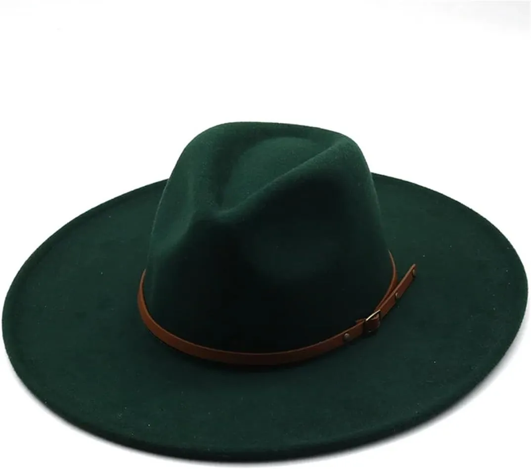 Men Women Color Hat Top Concave-Convex Water Drop Male Female Felt Cap