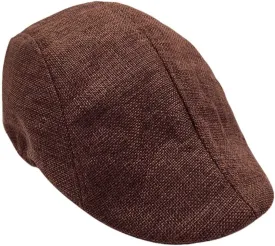Men's Classic Herringbone Wool Newsboy Hat Winter Hats Gatsby Hunting Fishing Hat for Men Leather Fedora Hats