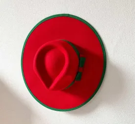 Prestigious banded Fedora Reddish Red