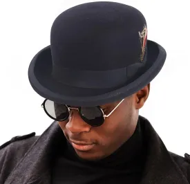 Ruphedy Wool Fedora Hats for Men Women Wide Brim Felt Panama Hat