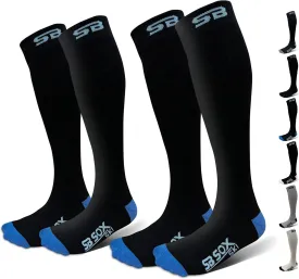 SB SOX Merino Wool Ski Socks for Men Women & Kids (2 Pairs) - Warm Thermal Socks for All-Day Winter Wear