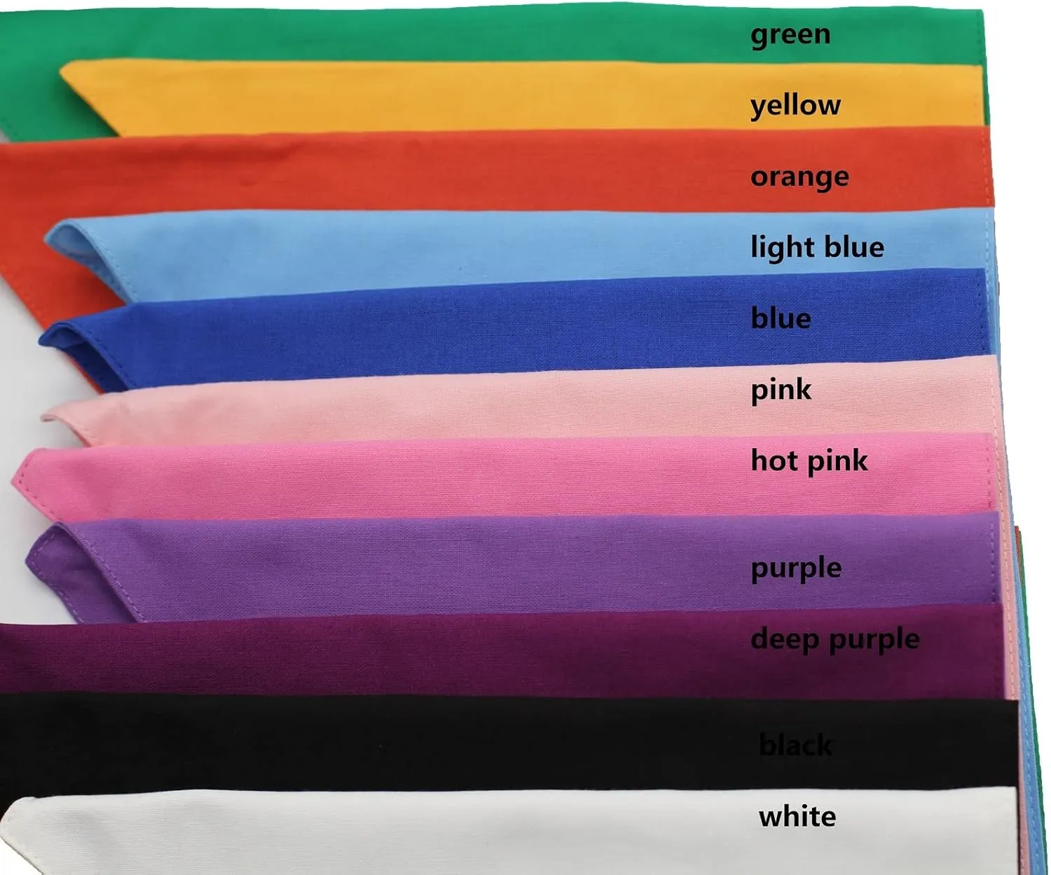 Small Black Dog Bandana Bulk Blank Puppy Scarf Reversible Cotton for DIY 2 Pack