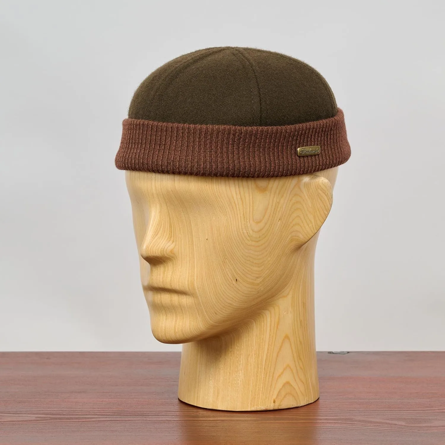 Sterkowski Navy Watch Cap | Woolen Beanie for Men and Women | Warm Classic Seaman Hat with Ribbing
