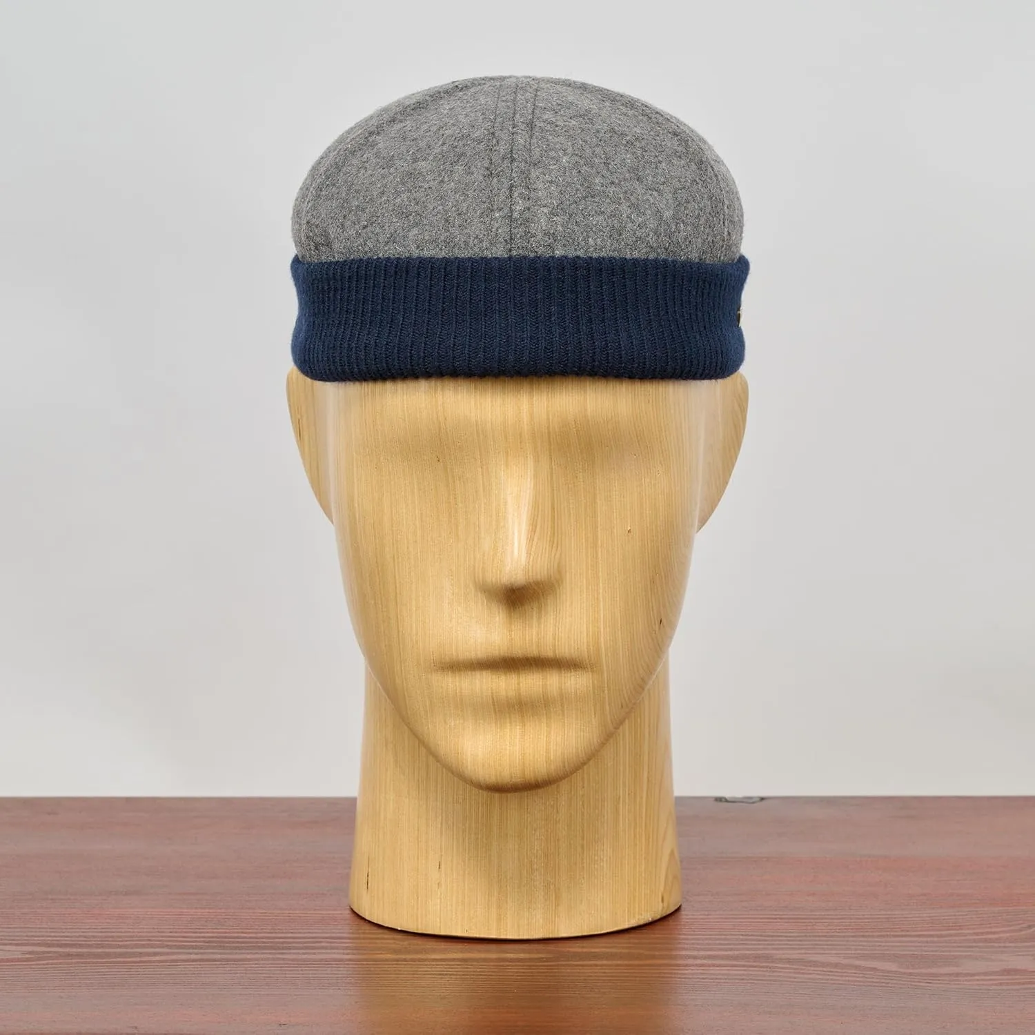 Sterkowski Navy Watch Cap | Woolen Beanie for Men and Women | Warm Classic Seaman Hat with Ribbing