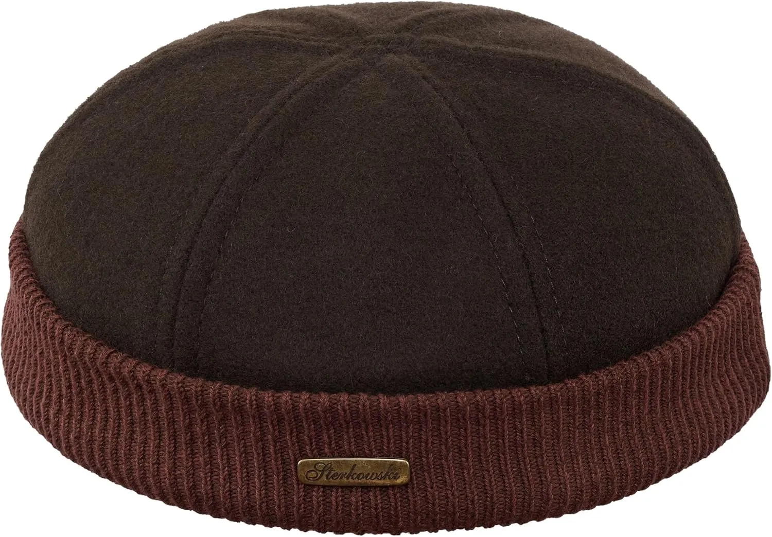 Sterkowski Navy Watch Cap | Woolen Beanie for Men and Women | Warm Classic Seaman Hat with Ribbing