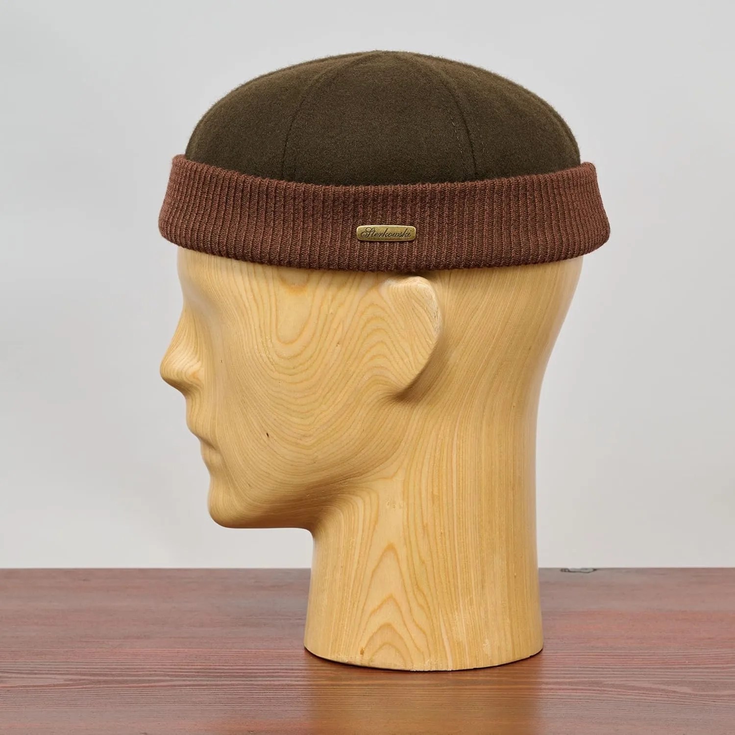 Sterkowski Navy Watch Cap | Woolen Beanie for Men and Women | Warm Classic Seaman Hat with Ribbing