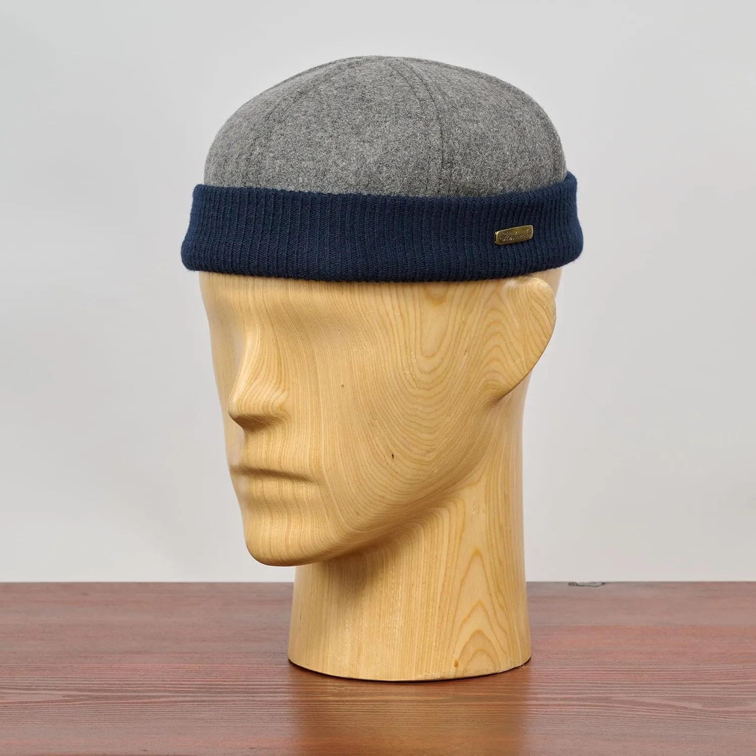 Sterkowski Navy Watch Cap | Woolen Beanie for Men and Women | Warm Classic Seaman Hat with Ribbing