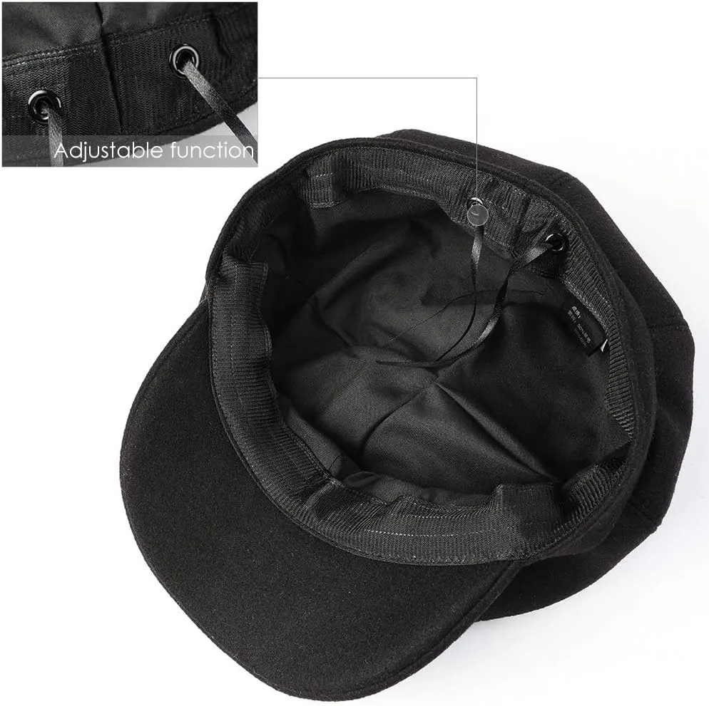 Sumolux Women Beret Newsboy Hat French Wool Cap Classic Autumn Spring Winter