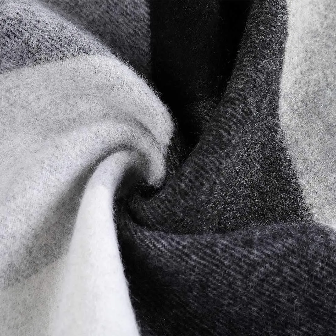 Unisex 100% Wool Cashmere Scarf for Men Women Warm Winter Scarves