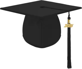 Unisex Adult Matte Graduation Cap Graduation Hat with Tassel Adjustable for High School and College
