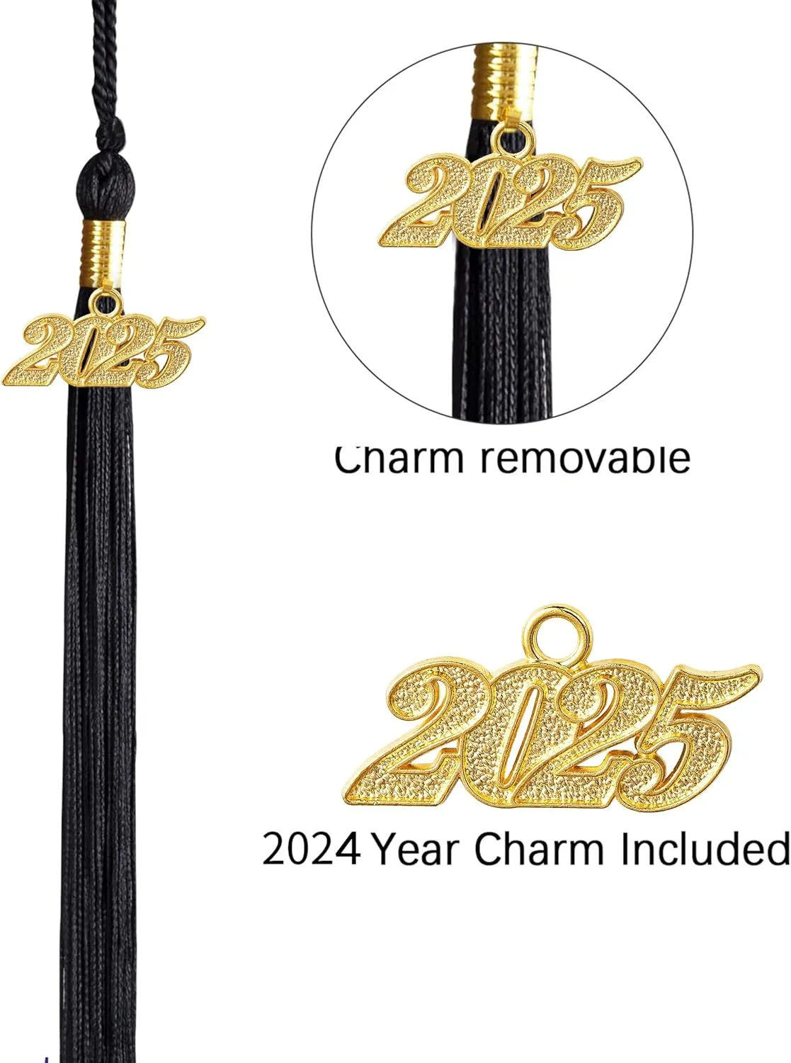 Unisex Adult Matte Graduation Cap Graduation Hat with Tassel Adjustable for High School and College