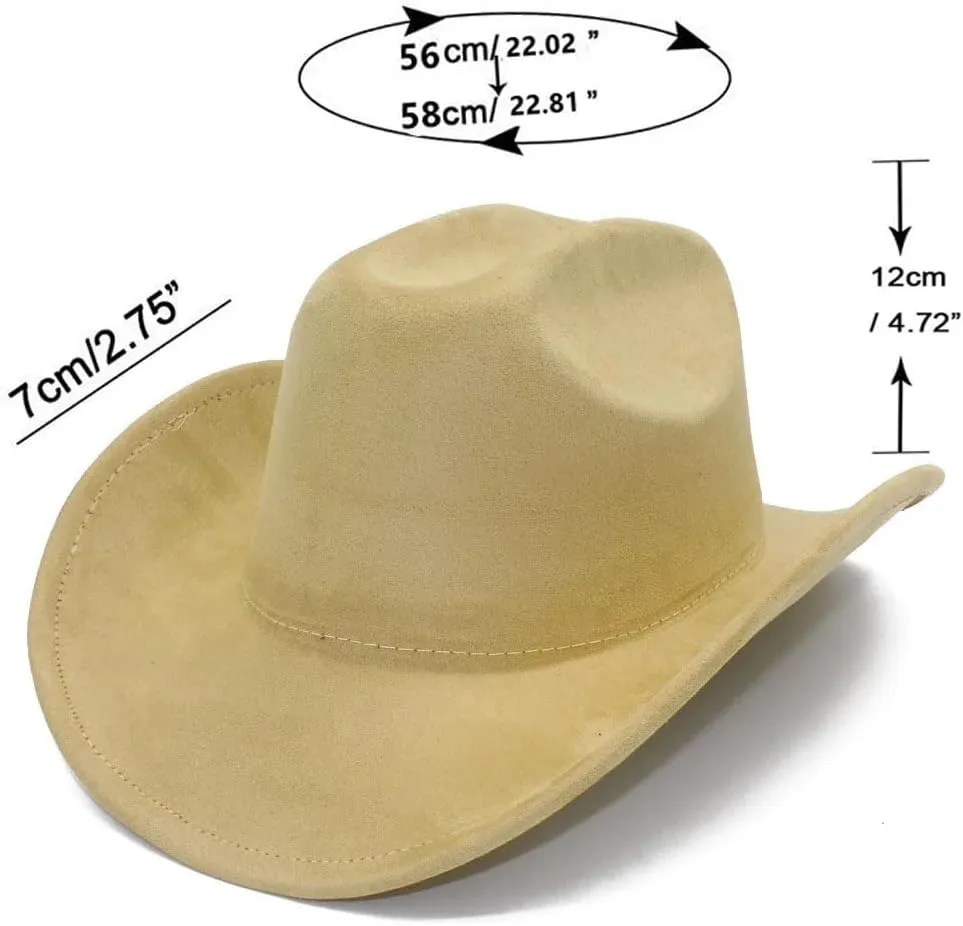 Unisex Four Seasons Suede-Like Polyester Top Hat - Curved Wide Brim Fedora Retro Knight Style - Solid Color Casual Party Hat
