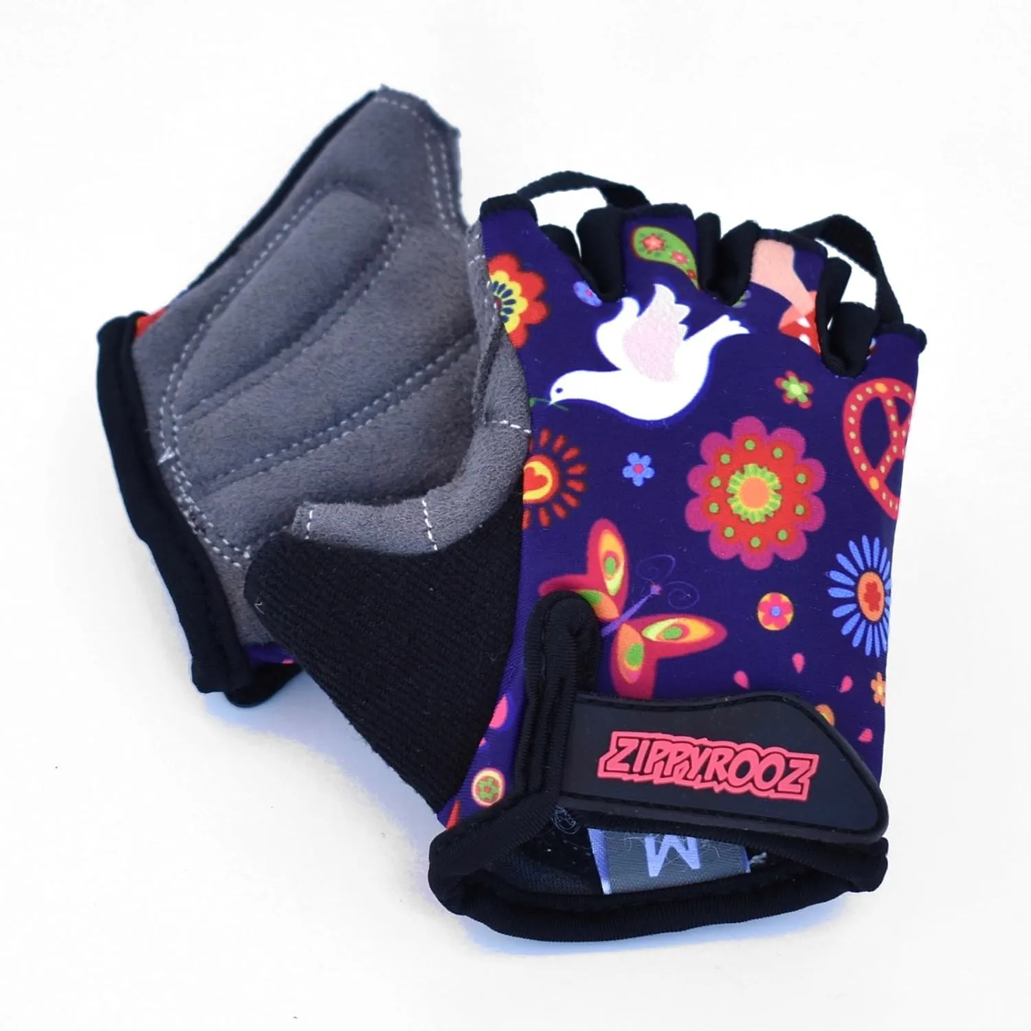 ZippyRooz Toddler & Little Kids Bike Gloves for Balance and Pedal Bicycles for Ages 1-8 Years Old. 8 Designs for Boys & Girls